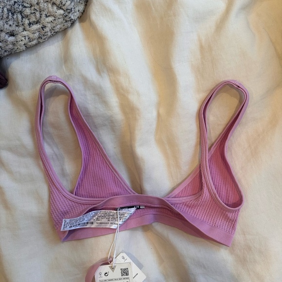 Zara Pink Ribbed Bralette - Picture 2 of 2